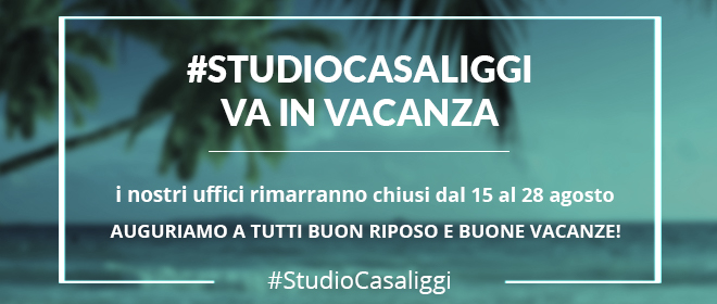 Chiusura estiva 2016