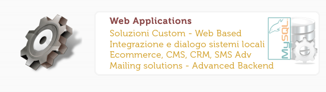 Web Applications - CMS / ecommerce / CRM / Mailing Solutions / Sms Adv